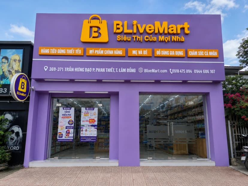 Blive Mart tại địa chỉ 369 &ndash; 371 Trần Hưng Đạo, Phường Phan Thiết, Tỉnh L&acirc;m Đồng